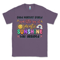 Lavender good morning world your little ray of sarcastic Classic Tee - MaliasSmallBusiness