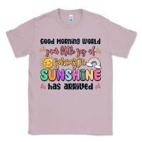 Lilac good morning world your little ray of sarcastic Classic Tee - MaliasSmallBusiness