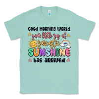 Seafoam good morning world your little ray of sarcastic Classic Tee - MaliasSmallBusiness