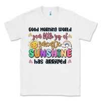 White good morning world your little ray of sarcastic Classic Tee - MaliasSmallBusiness