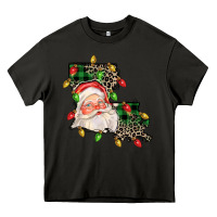 Asphalt Louisiana map christmas santa Heavy Core Tee - FaDigitalArtStudio