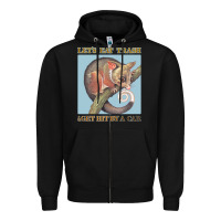 Black Let's Eat Trash & Get Hit By A Car Zipper Hoodie - Bettercallsaul