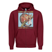 Burgundy Let's Eat Trash & Get Hit By A Car Zipper Hoodie - Bettercallsaul
