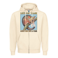 Sandshell Let's Eat Trash & Get Hit By A Car Zipper Hoodie - Bettercallsaul