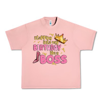 Salmon birthday boss Urban Heavy Tee - MaliasSmallBusiness