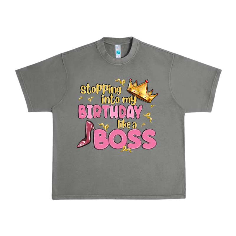 Birthday Boss Urban Heavy Tee by MaliasSmallBusiness | Teevron