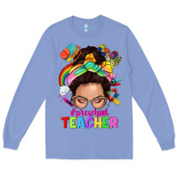 Colony Blue preschool teacher Long Sleeve Tee - NancyCooperArtShop