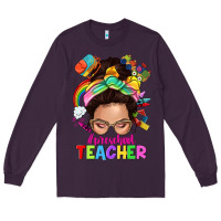 Plum preschool teacher Long Sleeve Tee - NancyCooperArtShop