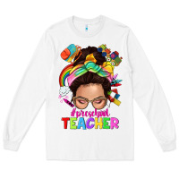 White preschool teacher Long Sleeve Tee - NancyCooperArtShop