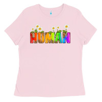 Bubblegum Pink human Ladies Tee - HRA Design Shop