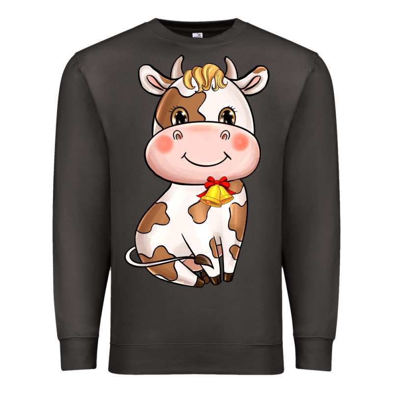 Cartoon Cow Premium Sweatshirt by HowdyJamesFarm | Teevron
