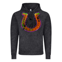 Vintage Black halloween  horseshoe Vintage Hoodie - Jasminsmagicworld