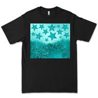 Black turquoise glitter star Premium Tee - JahusDesignShop