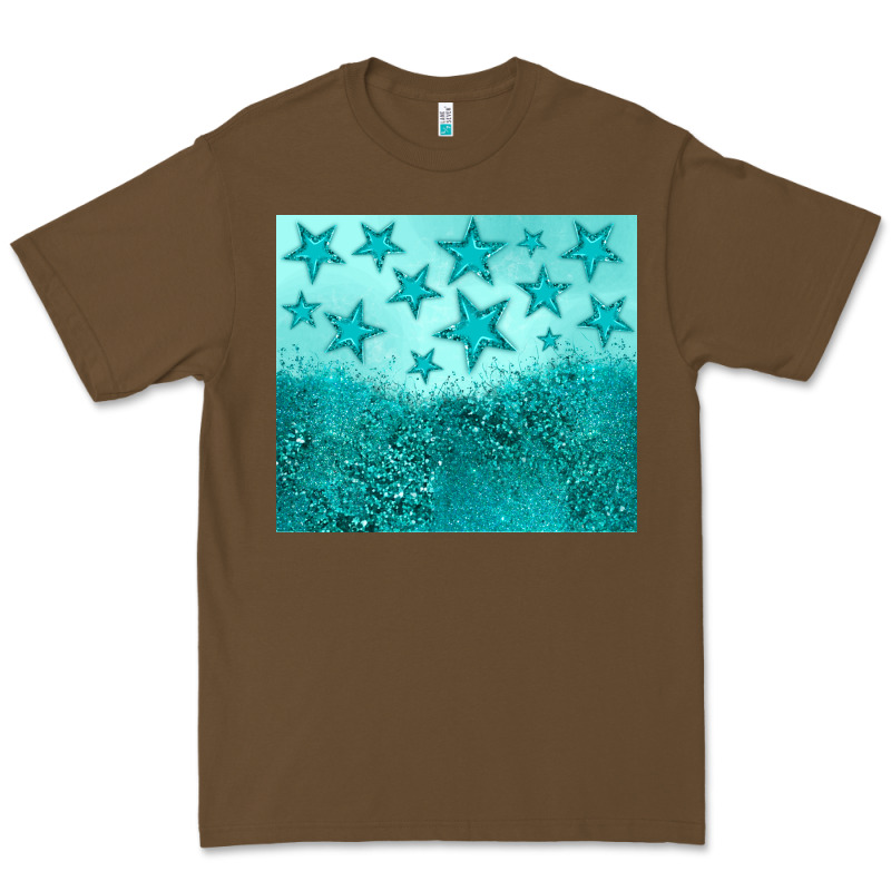 Turquoise Glitter Star Premium Tee by JahusDesignShop | Teevron
