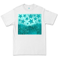 White turquoise glitter star Premium Tee - JahusDesignShop