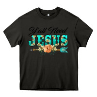 Asphalt y'all need jesus arrow lily flowers Heavy Core Tee - BarkalooDesign
