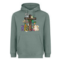 Sage He is risen Easter Day Heavyweight Hoodie - HowdyJamesFarm