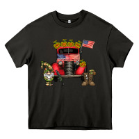 Asphalt america soldier truck Heavy Core Tee - CowhideDigitalArt
