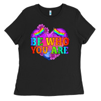 Black be who you are Ladies Tee - HRA Design Shop