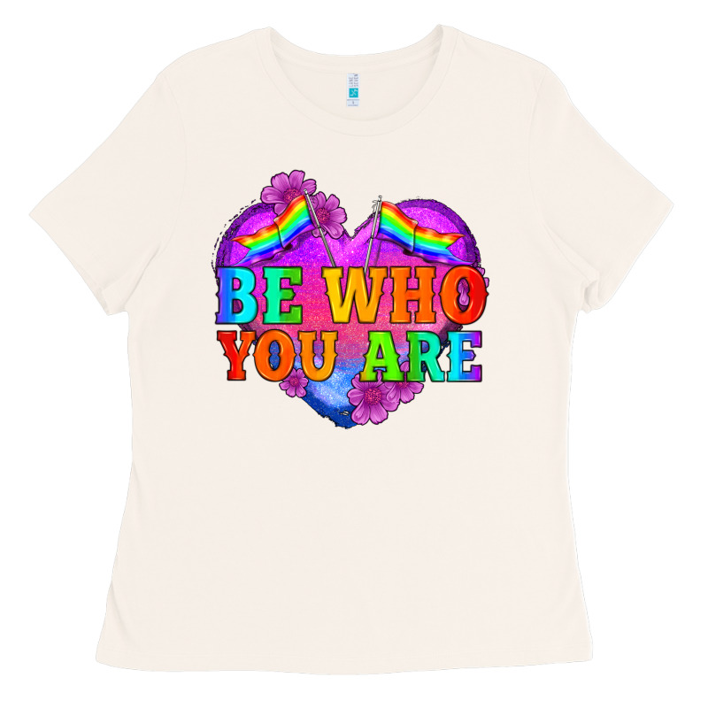 Be Who You Are Ladies Tee by HRA Design Shop | Teevron
