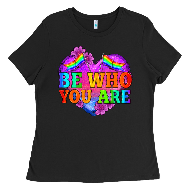 Be Who You Are Ladies Tee by HRA Design Shop | Teevron