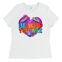 White be who you are Ladies Tee - HRA Design Shop