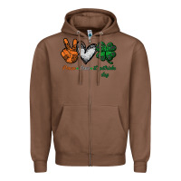 Chestnut peace love st patrick's day Zipper Hoodie - Bettercallsaul