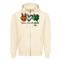 Sandshell peace love st patrick's day Zipper Hoodie - Bettercallsaul