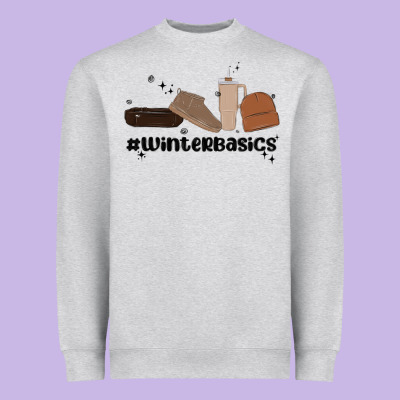 Winter Basics Stanley Heavyweight Sweatshirt Designed By Maliassmallbusiness