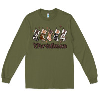 Army Green howdy christmas Long Sleeve Tee - MaliasSmallBusiness