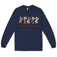 Navy howdy christmas Long Sleeve Tee - MaliasSmallBusiness