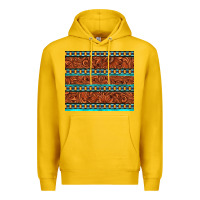 Lemon tooled leather and aztec Premium Hoodie - TumblerDesignByShophia