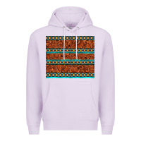 Lilac tooled leather and aztec Premium Hoodie - TumblerDesignByShophia