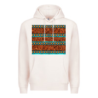 Pale Pink tooled leather and aztec Premium Hoodie - TumblerDesignByShophia