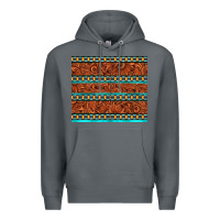 Rock tooled leather and aztec Premium Hoodie - TumblerDesignByShophia