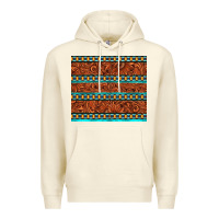 Sandshell tooled leather and aztec Premium Hoodie - TumblerDesignByShophia