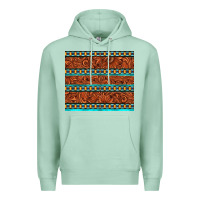 Seafoam tooled leather and aztec Premium Hoodie - TumblerDesignByShophia