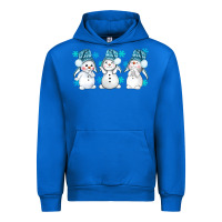 Cobalt snowman winter bbs Urban Hoodie - BundleAndBundleShop