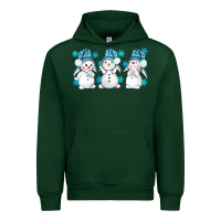 Forest Green snowman winter bbs Urban Hoodie - BundleAndBundleShop