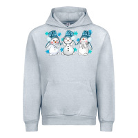 Heather Grey snowman winter bbs Urban Hoodie - BundleAndBundleShop