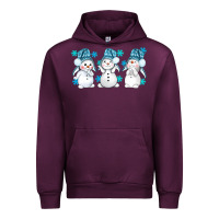 Mauve Wine snowman winter bbs Urban Hoodie - BundleAndBundleShop