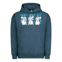 Pigment Midnight Navy snowman winter bbs Urban Hoodie - BundleAndBundleShop