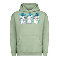 Pigment Oil Green snowman winter bbs Urban Hoodie - BundleAndBundleShop