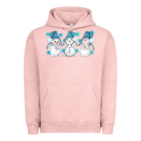 Pigment Salmon snowman winter bbs Urban Hoodie - BundleAndBundleShop