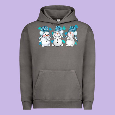 Snowman Winter Bbs Urban Hoodie Designed By Bundleandbundleshop
