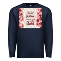 Navy to the world you are a mother but to your family y Premium Sweatshirt - TumblerDesignByShophia