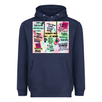 Navy funny office Heavyweight Hoodie - TumblerDesignByShophia