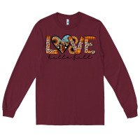 Burgundy hello fall love Long Sleeve Tee - JahusDesignShop