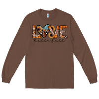 Chestnut hello fall love Long Sleeve Tee - JahusDesignShop