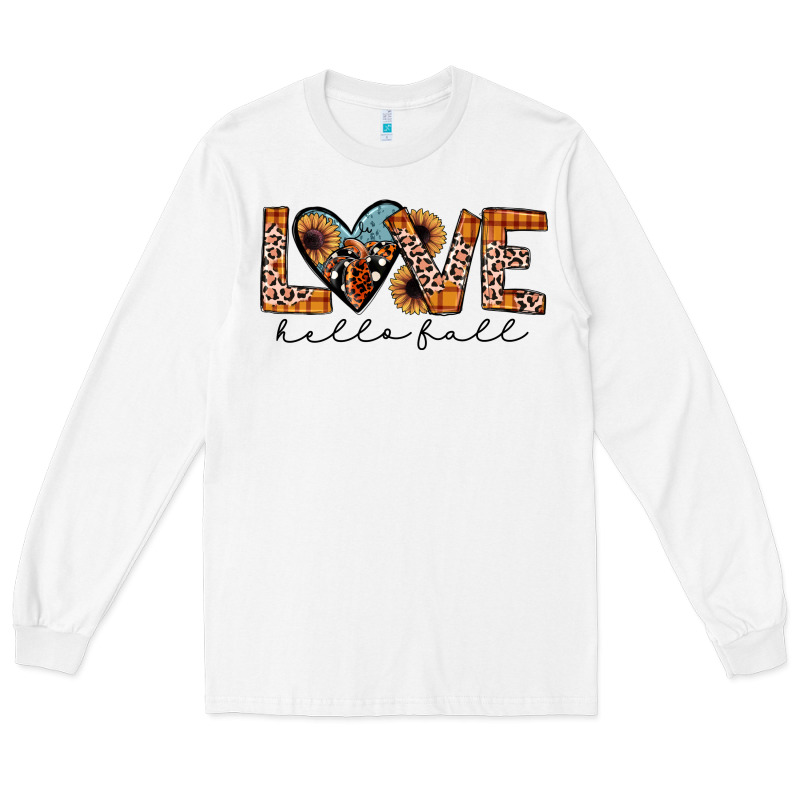 Hello Fall Love Long Sleeve Tee by JahusDesignShop | Teevron